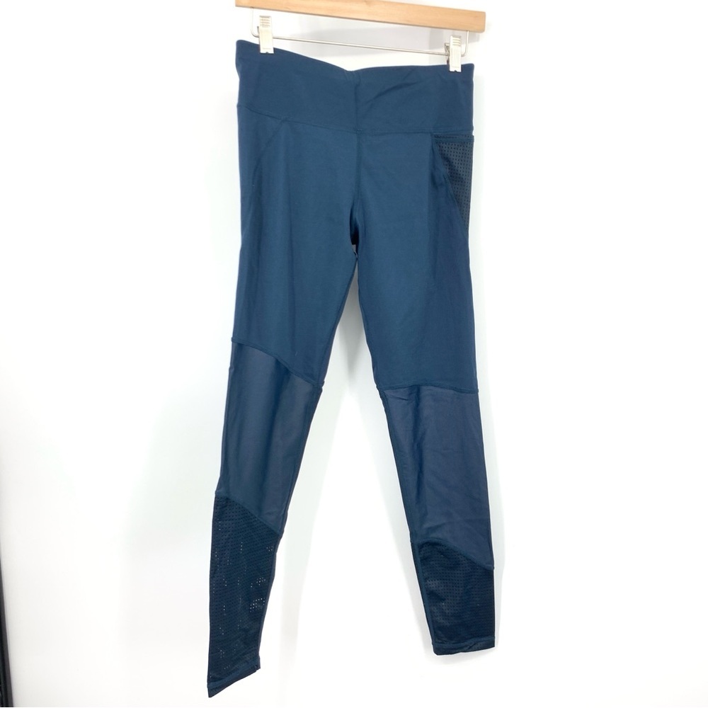 Sweaty Betty Women Size Small Leggings Power Full Length Teal Blue Mesh